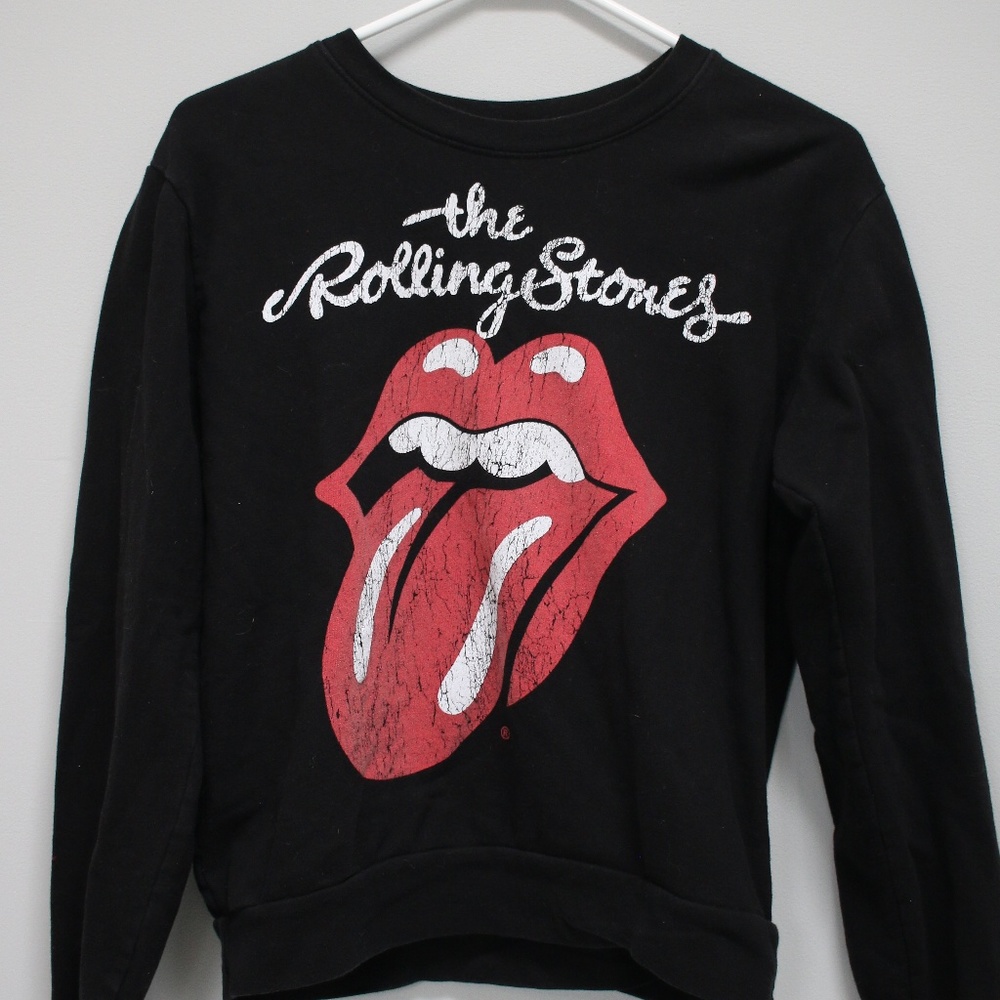 Bravado Black Rolling Stones Long Sleeve T Shirt S
